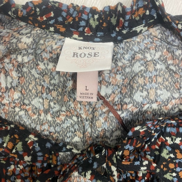 Knox Rose Black Multicolored Blouse - Picture 5 of 9